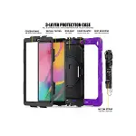 Samsung Galaxy T510 Tab A 10.1 Kılıf Pars Tablet Kapak - Mor-5