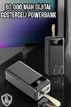 Powerbank 60.000 Mah Hızlı Şarj 4 Çıkışlı Uzun Şarj Süreli Dijital Göstergeli-3