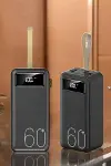 Powerbank 60.000 Mah Hızlı Şarj 4 Çıkışlı Uzun Şarj Süreli Dijital Göstergeli-8