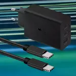 65W Hızlı Şarj Edebilen TYPE C uçlu Şarj Aleti-1