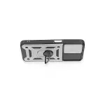Samsung Galaxy M14 5g Kılıf Pars Lens Yüzüklü Silikon - Gümüş-3