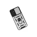 Samsung Galaxy M14 5g Kılıf Pars Lens Yüzüklü Silikon - Gümüş-4