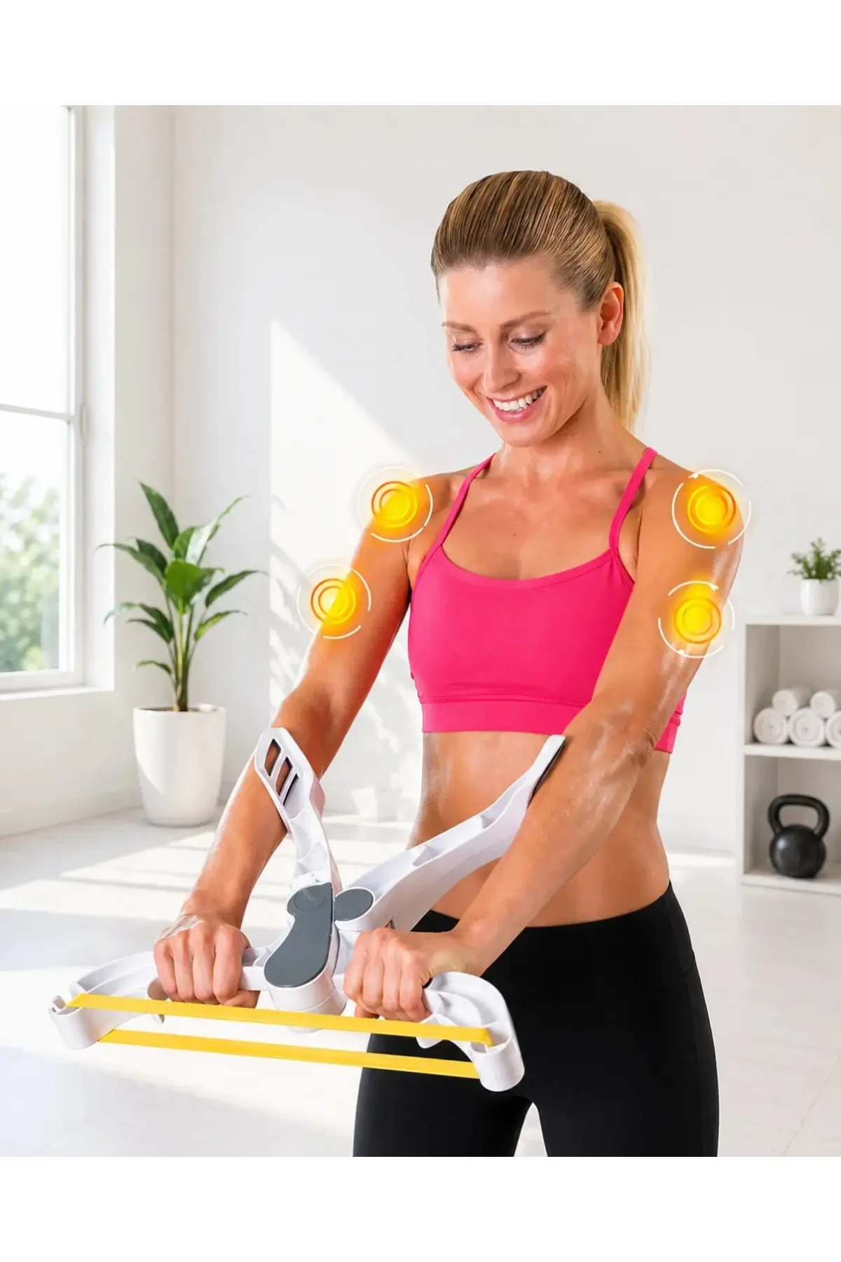 Taşınabilir Direnç Bantlı Ev Fitness Kol Güçlendirme Aleti