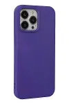 Apple iPhone 14 Pro Max Kılıf Nano içi Kadife Silikon - Mor-3