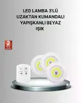 Dekoratif ve Pratik 3’lü Kumandalı Spot LED Aydınlatma-1