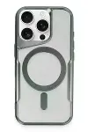 Apple iPhone 16 Pro Max Kılıf Boyi Magsafe Silikon Kapak - Yeşil-1