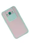 Samsung Galaxy J7 Kılıf Palm Buzlu Kamera Sürgülü Silikon - Turkuaz-3