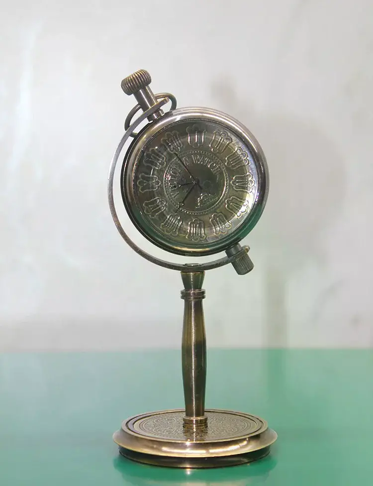 Pirinç Masa Üstü Saat 16186