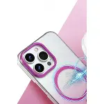 Apple İphone 15 Pro Max Glossy Magsafe Kapak - Çöl Titanyum-3
