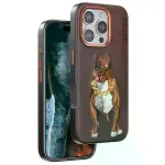 Venco Apple İphone 16 Pro Perma Desenli Kapak - Kahverengi-1