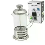 French Press Metal Kafes - Metal Kapak 800ML Cam Bitki Süzgeçi-1