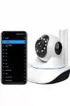 Akıllı Gece Görüşlü Sensörlü Wifi Kamera Telefondan Takip Edilebilir-5