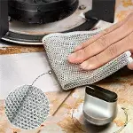 5 Adet Çok Fonksiyonlu Çizmeyen Tel Bulaşık Bezi Bulaşık Havlusu Bulaşık Tezlik Ovma Bezi-4