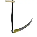 Komple Tırpan - Metal Saplı 6 Parça Set - Ahşap Elcik 60 Cm-1