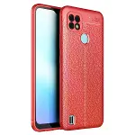 Realme C21 Kılıf Auto Focus Kapak - Kırmızı-3