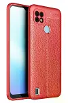 Realme C21 Kılıf Auto Focus Kapak - Kırmızı-1