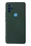General Mobile GM 21 Pro Kılıf Nano içi Kadife Silikon - Koyu Yeşil-2