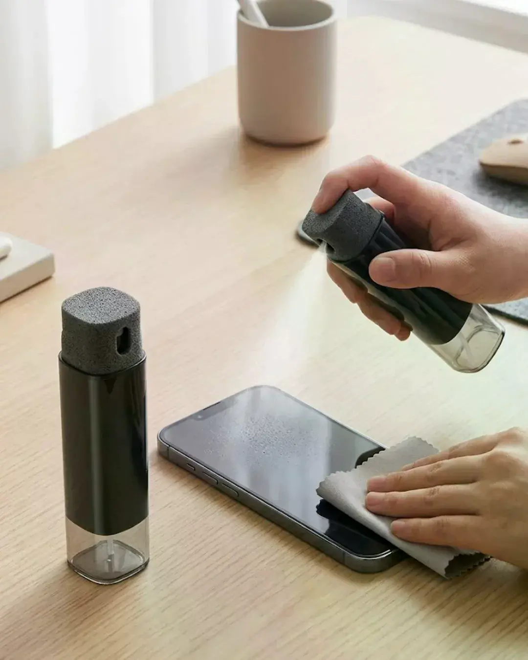 Pratik Ekran Temizleme Sprey Şişesi Telefon Tablet Monitör Temizlik Şişesi