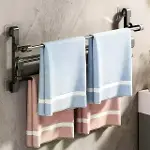 SN-30748 Siyah Duvara Monte 65 Cm Çok Amaçlı Pratik Terlik Ayakkabı Ve Havlu Düzenleyici-5