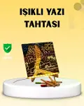 LED Işıklı Akrilik Yazı Tahtası Renkli Kalem Setiyle-1