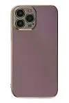 Apple iPhone 14 Pro Max Kılıf Volet Silikon - Mor-3
