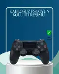 Kablosuz PS4 Oyun Kolu Çift Motor Titreşimli Uzun Bataryalı-2