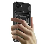Apple İphone 16e Kılıf Pars Lens Yüzüklü Silikon - Lacivert-3