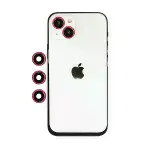 Apple iPhone 14 Shine Kamera Lens - Kırmızı-3