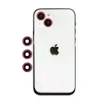 Apple iPhone 14 Shine Kamera Lens - Kırmızı-6