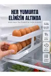 İki Katlı Yumurta Organizeri Buzdolabı Düzenleyici Pratik Saklama Rafı-1