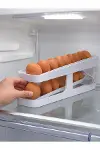 İki Katlı Yumurta Organizeri Buzdolabı Düzenleyici Pratik Saklama Rafı-4