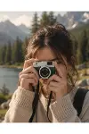 1080P HD Mini Kamera IPS Ekranlı 4K Lens Destekli Taşınabilir Dijital Kamera-1