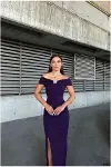 Kadın Hediyelik Halter Yaka Taş Detaylı Abiye Elbise-6