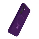 Samsung Galaxy A16 5g Regal Magsafe Standlı Kapak - Derin Mor-3