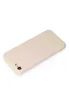 Apple iPhone 7 Kılıf First Silikon - Krem-3
