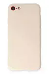 Apple iPhone 7 Kılıf First Silikon - Krem-1