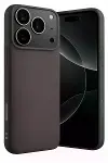 Apple iPhone 17 Pro Max Nano içi Kadife Silikon - Gri-1