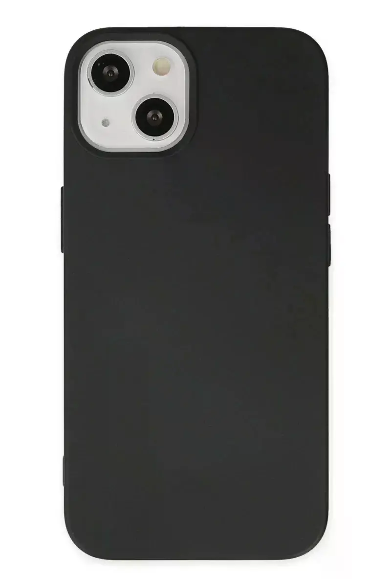 Apple iPhone 14 Plus Kılıf Nano içi Kadife Silikon - Siyah