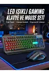 Işıklı Oyuncu Q Klavye Mouse Seti Siyah Gang Oyuncu Klavye Yeni Nesil-1