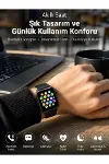 Bluetooth Arama, Akıllı Bildirimler ve Günlük Sağlık Takibi Sunan Şık Tasarımlı Akıllı Saat-1