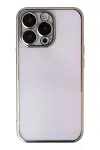 Apple iPhone 13 Pro Max Kılıf Razer Lensli Silikon - Gold-1