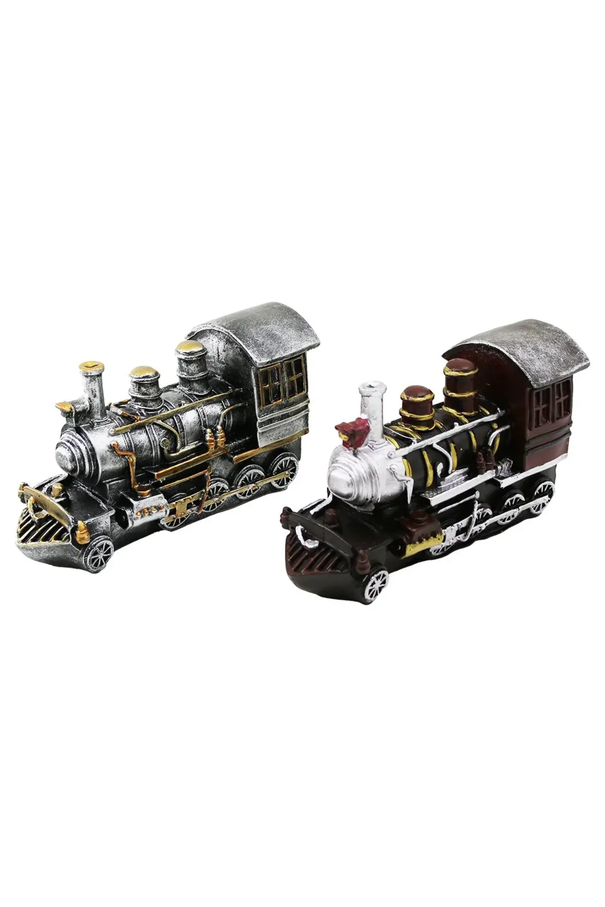 Tren Vintage Dekoratif Biblo - Kumbara Renkli 20X12X8CM Reçine