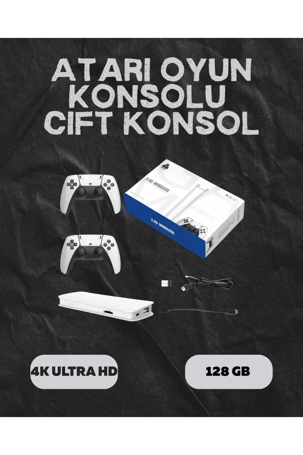 M15 Retro Konsol – 20.000 Oyunlu, Çift Gamepadli, 4K HD