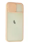 Apple iPhone 12 Kılıf Palm Buzlu Kamera Sürgülü Silikon - Pembe-2