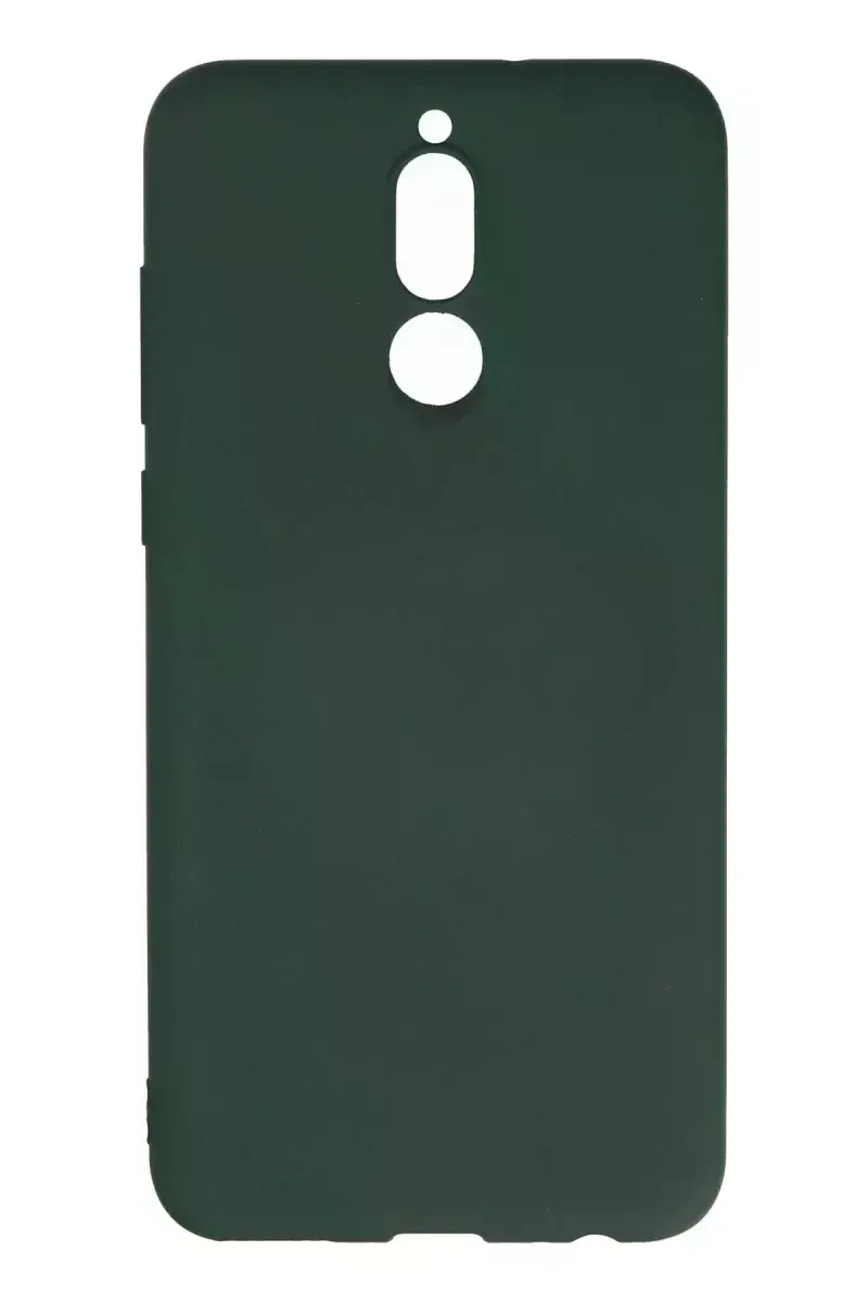 Huawei Mate 10 Lite Kılıf Nano içi Kadife Silikon - Koyu Yeşil