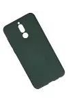 Huawei Mate 10 Lite Kılıf Nano içi Kadife Silikon - Koyu Yeşil-2