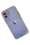 Apple iPhone 12 Kılıf Liva Taşlı Silikon - Beyaz-2