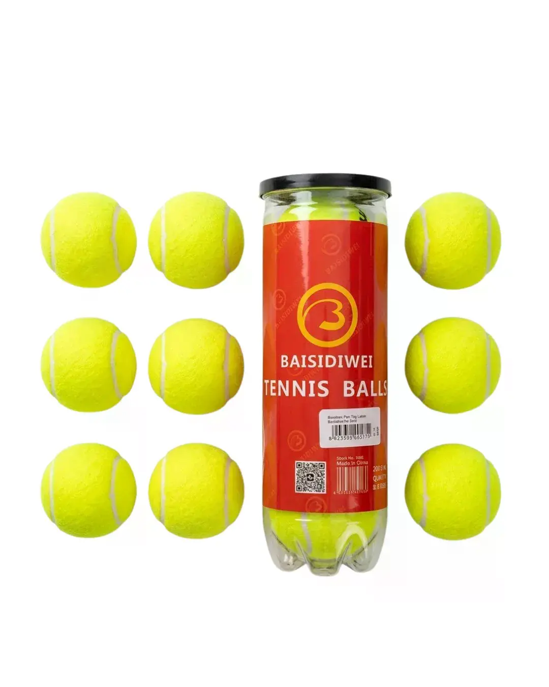 Tenis Topu 9’lu Set Antrenman ve Maç İçin Dayanıklı Toplar