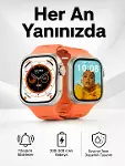 Akıllı Saat GPS, Sağlık Ve Uyku Takibi Arama Cevaplayan Bluetooth Bağlantılı (Kopya)-1