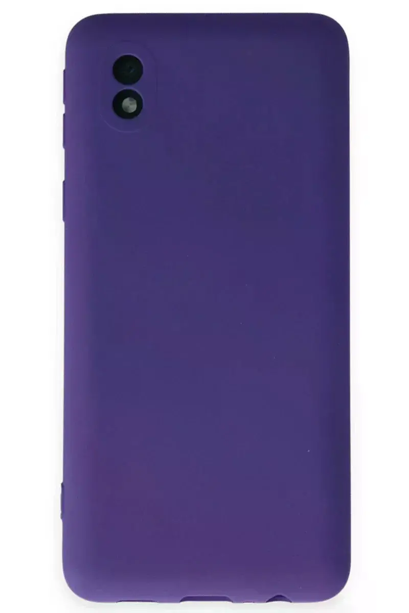 Samsung Galaxy A01 Core Kılıf Nano içi Kadife Silikon - Mor
